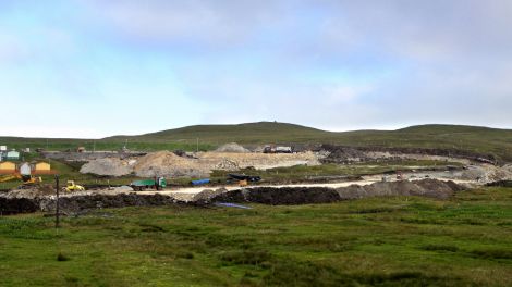 The building site at Hoofields, Lerwick. Pic. Garry Sandison