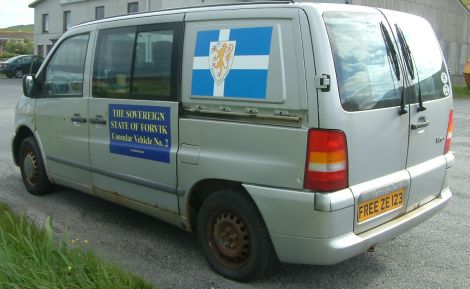 Consular Vehicle No. 2 for The Sovereign State of Forvik prior to its seizure by police.