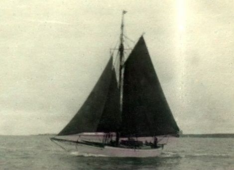 The yacht Risor, which may have been involved in the Shetland Bus operation.