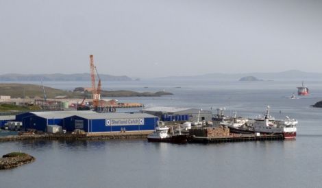 The Shetland catch factory where much of the black fish was landed. Photo Shetland News