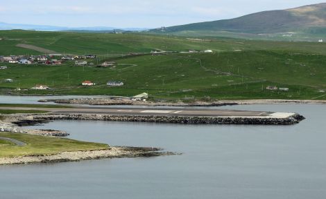 The repair of the east extension of the Sumburgh airport runway could cost as much as £12 million - Photo: ShetNews