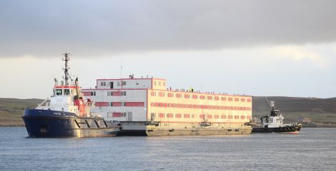 The Kalmar arriving at Holmsgarth 4 - Photo: Mark Berry