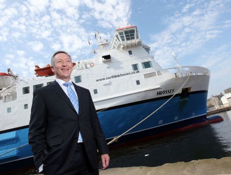 Serco NorthLink managing director Stuart Garrett shortly after the company won the North Boats contract.