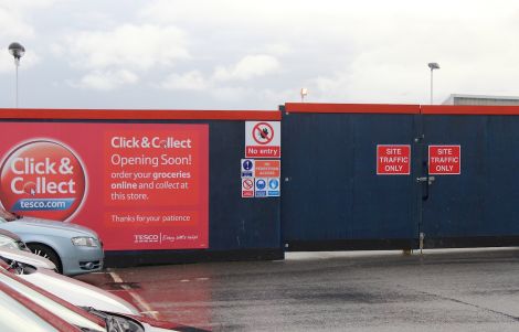 Tesco says it is working with the SIC to ensure work can resume. Photo: Hans Marter/Shetnews