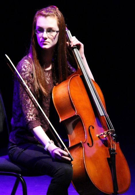 SIXTEEN year old Sophie Wishart's cello playing helped her become 2014 Senior Young Musician of the Year. Photo: Davie Gardner.