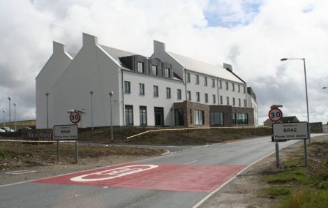 The new Moorfield Hotel at the north entrance into Brae