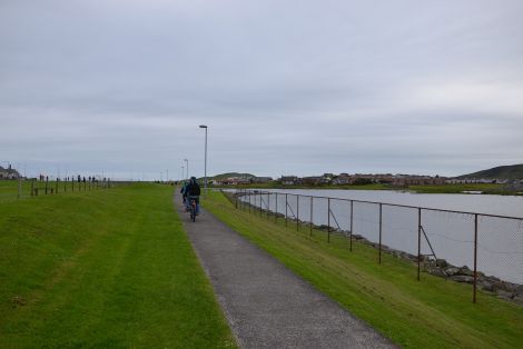 SIC leader Gary Robinson says improving the paths fits with the council's aim of encouraging pupils to walk and cycle to school. Photo: Shetnews