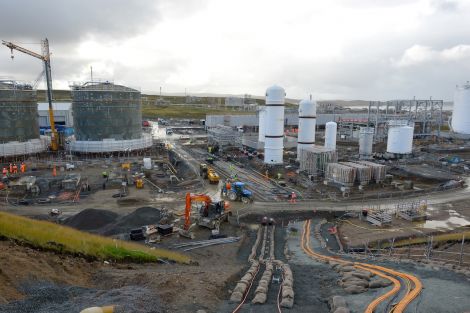 Projects like Total's £800m gas plant have led to unprecedented demand for accommodation. Photo: Malcolm Younger/Millgaet Media