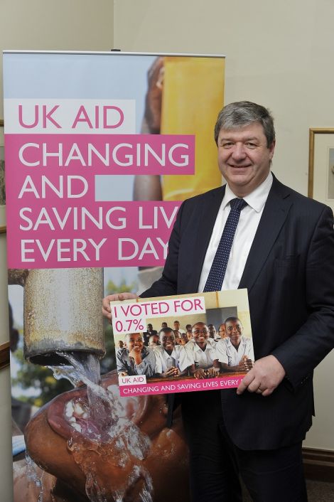 Alistair Carmichael backed a bill to enshrine UK spending on international aid in law.