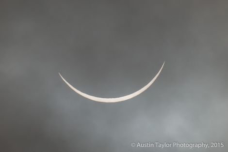 The solar eclipse as seen from Gulberwick - Photo: Austin Taylor