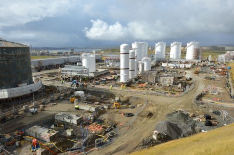 The gas plant site back in late 2013. Petrofac says construction is now "substantially complete".