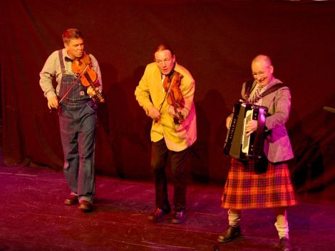 The New Rope String Band's Mareel show, following dates in Ollaberry and Walls, was their farewell to the islands. Photo: Chris Brown