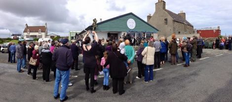 More than 100 people attended the official opening of the tearoom on 6 June.
