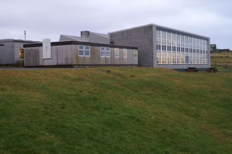 The former Mid Yell junior high school, which is to be converted into a cafe and hotel with flats. Photo Mike Pennington