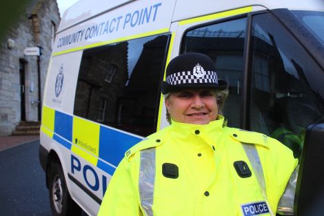 PC Amanda Souter will be at the three festive safety advice sessions in Lerwick. Photo Hans J Marter/Shetnews