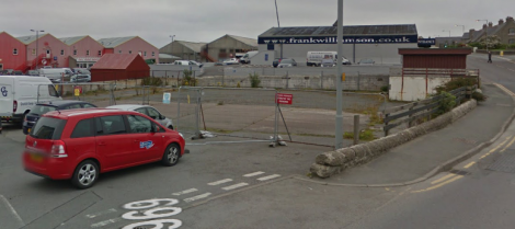 The site of the former fire station as pictured by the Google car.