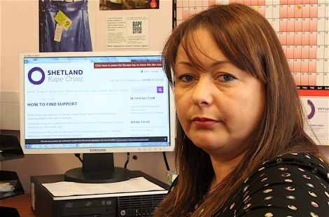 Shetland Rape Crisis project worker Linda Gray: 'surprised by how taboo this subject still seems to be' - Photo: Hans J Marter/ShetNews