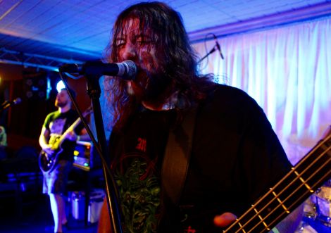 Semperfi frontman Gary Addison as the metallers headlined the Friday night, in what was also the Aberdeen band's final ever gig. Photo: Shetnews/Chris Cope
