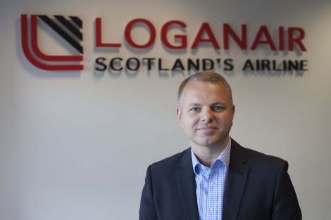 Loganair managing director Jonathan Hinkles. Photo: Chris James.