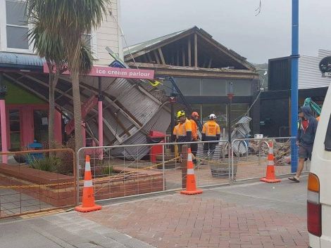 The 7.8 magnitude earthquake also damaged buildings in nearby Picton.