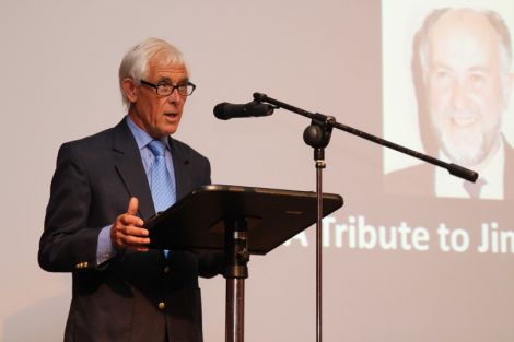 Former Kilmarnock player Ross Mathie was one of many speakers describing Jim Peterson's incredible and unstinting dedication to the 'beautiful game' - Photo:Davie Gardner