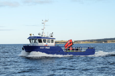 Scottish Sea Farms' new Lily Mae workboat.