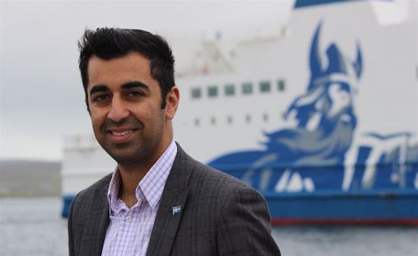 Transport and islands minister Humza Yousaf is expected make an announcement on ferry fares in the coming weeks. Photo: Hans J Marter/Shetland News