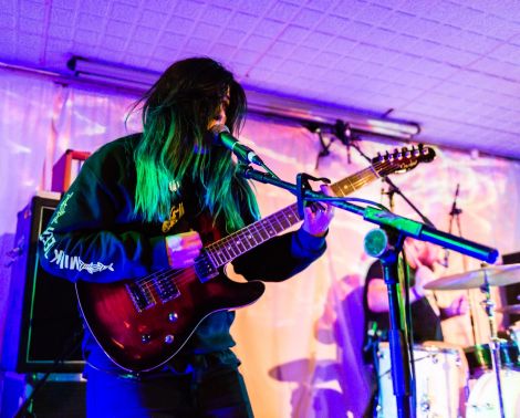Kilmarnock-based band Twin Heart (guitarist and vocalist Dawn Baxter picutred). Photo: Steven Johnson.