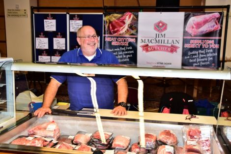Jim Macmillan's butchery stall at this year's food festival. Photo: Mark Berry.