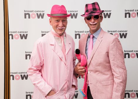 Shetland MSP Tavish Scott and Orkney counterpart Liam McArthur wearing it pink.