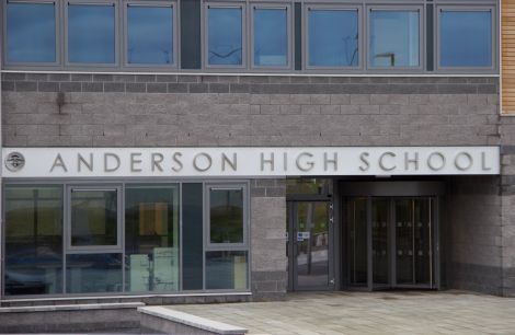 The new Anderson High School will open for the public in November. Photo: Hans J Marter/Shetland News