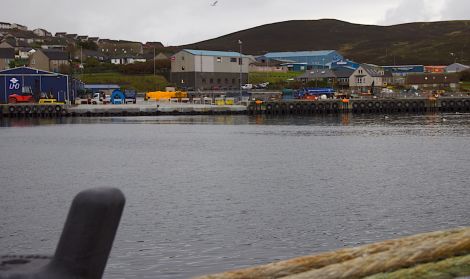 The site of where the new Lerwick fish market is set to be build. Photo: Hans J Marter/Shetland News