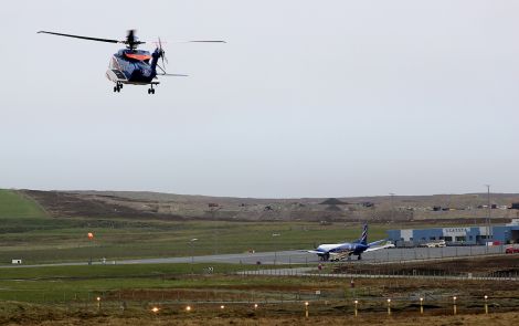 Scatsta airport in Shetland's north mainland. Photo: Shetland News