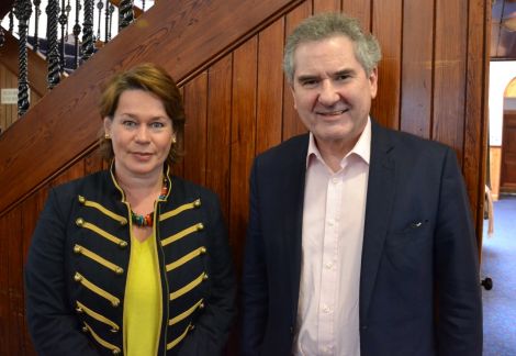 Former SNP MPs Michelle Thomson and Roger Mullin have formed Momentous Change to advise businesses on the impact of Brexit. Photo: Shetland News/Neil Riddell.