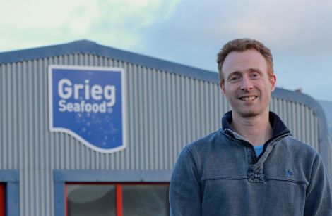 Grieg Seafood Hjaltland managing director Grant Cumming.