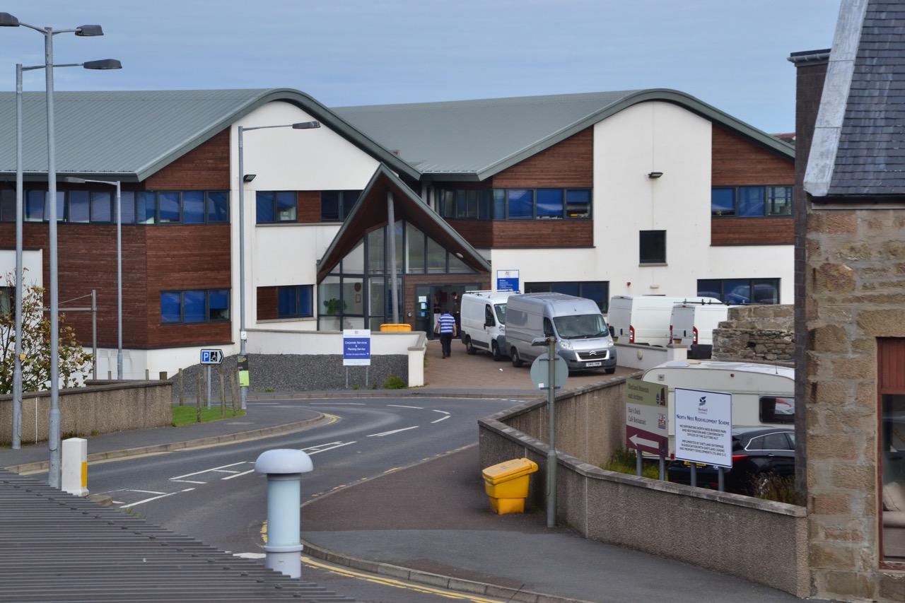The SIC headquarters at 8 North Ness is part of the SLAP portfolio the council seeks to buy back from Shetland Charitable Trust. Photo: Shetland News