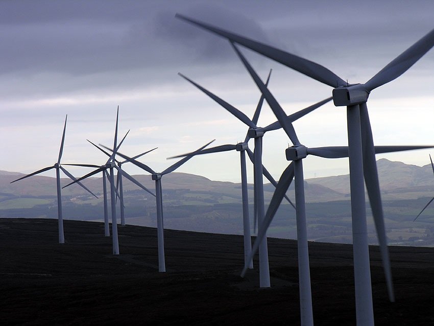 Wind farm in Shetland