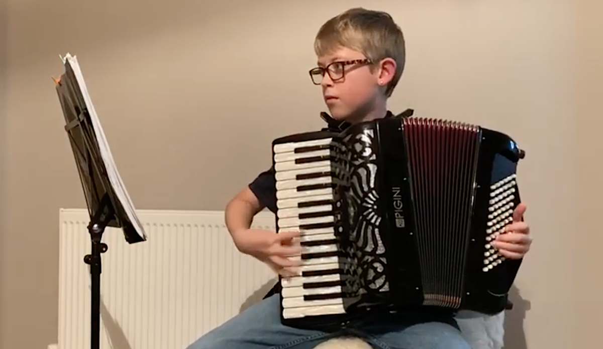 Local boy wins 'most promising accordionist' accolade
